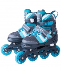 Ролики раздвижные Ridex Wing Blue, пластиковая рама купить в Минске.