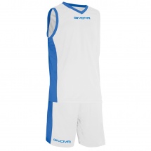 Баскетбольная форма Givova POWER KITB05 (Белый/Синий) купить в Минске.