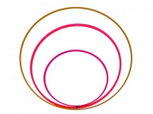 Обруч гимнастический, пластиковый, большой 87 см купить в Минске.