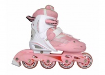Ролики  раздвижные VIMPEX SPORT PW-121A для девочек (бело-розовый) купить в Минске. Ролики  раздвижные VIMPEX SPORT PW-121A для девочек (бело-розовый) купить в Минске.