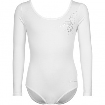 Боди гимнастическое для девочек белый  DGTG01_1-00 купить в Минске. Боди гимнастическое для девочек белый  DGTG01_1-00 купить в Минске.