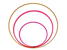 Обруч гимнастический, пластиковый, малый 72 см купить в Минске.