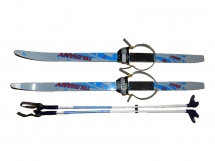 Лыжный комплект детский Телеханы с мягким креплением и палками купить в Минске. Лыжный комплект детский Телеханы с мягким креплением и палками купить в Минске.