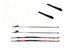 Лыжный комплект STC с креплением NNN и палками купить в Минске. Лыжный комплект STC с креплением NNN и палками купить в Минске.