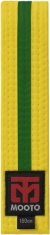 Пояс для кимоно тхэквондо Желтый с зеленым Mooto WTF 20862 2,4м купить в Минске. Пояс для кимоно тхэквондо Желтый с зеленым Mooto WTF 20862 2,4м купить в Минске.
