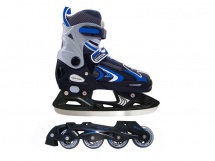 Коньки роликовые,  раздвижные VIMPEX SPORT PW-223A-1 (синие) на пластиковой раме со съемным лезвием купить в Минске. Коньки роликовые,  раздвижные VIMPEX SPORT PW-223A-1 (синие) на пластиковой раме со съемным лезвием купить в Минске.