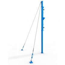 Стойки волейбольные на растяжках круглые (d=76 мм), с механизмом натяжения купить в Минске. Стойки волейбольные на растяжках круглые (d=76 мм), с механизмом натяжения купить в Минске.