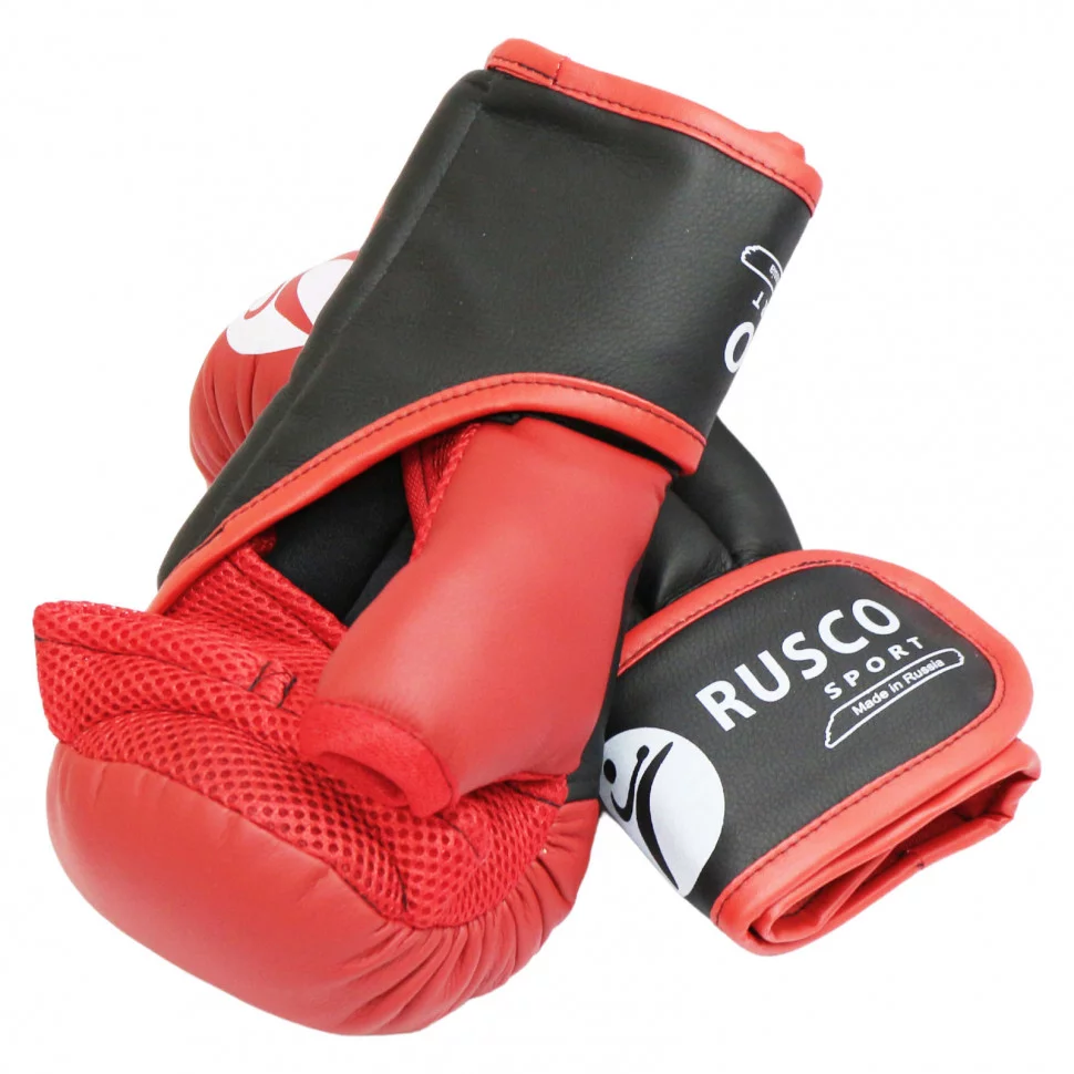 Перчатки RUSCO SPORT для Рукопашного боя Классик красные купить в Минске.