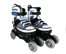 Ролики "кеды-квады" PW-126B-26 синие купить в Минске.