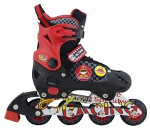 Роликовые коньки черно-красные, PW-126 CJ купить в Минске.