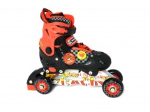 Роликовые коньки-квады, черно-красные, PW-126 CJ купить в Минске.