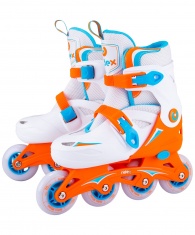 Ролики раздвижные Ridex Cricket Orange, пластиковая рама купить в Минске.