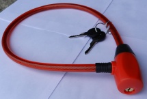 Велозамок с ключом PJ-308 10*650 mm купить в Минске.