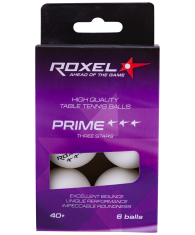 Мяч для настольного тенниса 3* Roxel Prime Белый 6 шт. купить в Минске.
