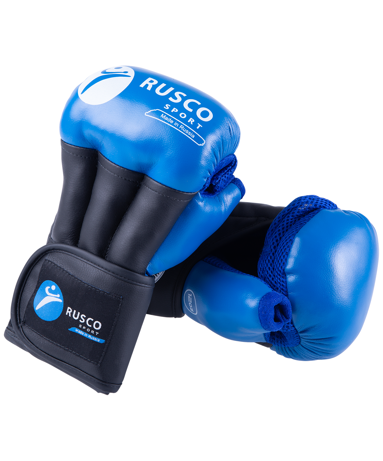 Перчатки RUSCO SPORT для Рукопашного боя PRO синие  купить в Минске.