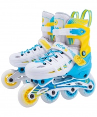 Ролики раздвижные Ridex Twist Yellow (алюминиевая рама) купить в Минске.