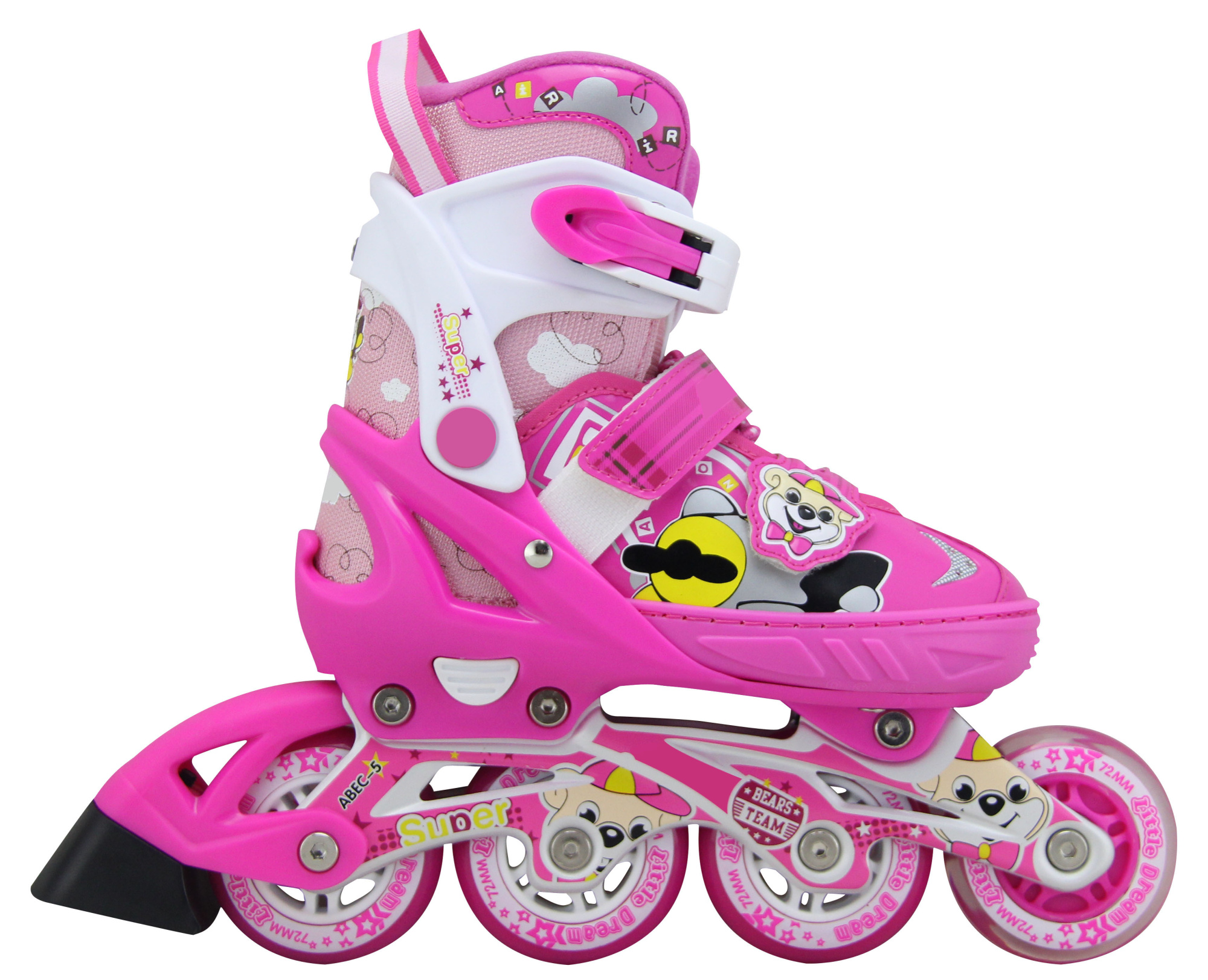 Ролики раздвижные Vimpex Sport для девочек 153B-4 купить в Минске.